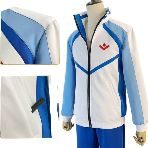 Free! Iwatobi Swim Club Uniform Kosuke Mikoshiba Embroidered Machine - washable Cosplay Costume - Coscosmos