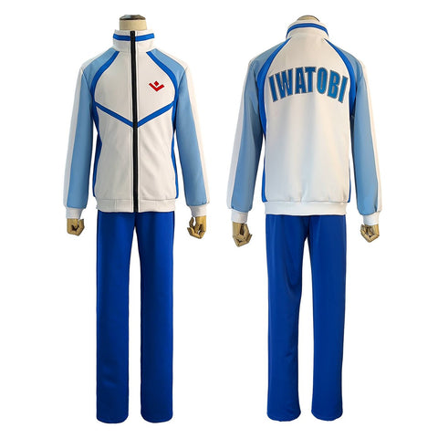 Free! Iwatobi Swim Club Uniform Kosuke Mikoshiba Embroidered Machine - washable Cosplay Costume - Coscosmos