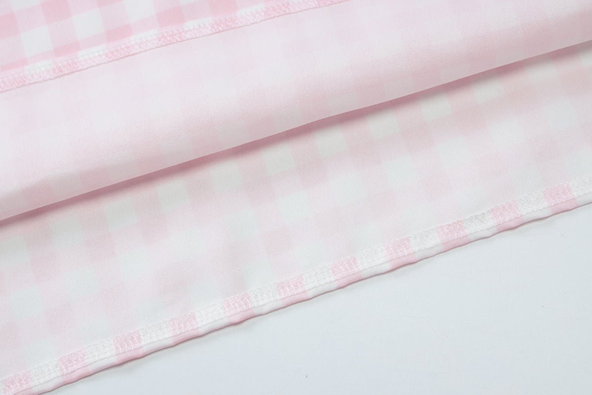 French Fresh Plaid Print Waist - cinched Princess Backless Spaghetti Strap Dress - Coscosmos