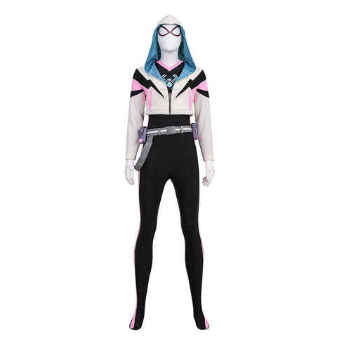 Friendly Neighborhood Spider - Man Season 2 - Gwen Stacy Cosplay Costume Full Set - Coscosmos