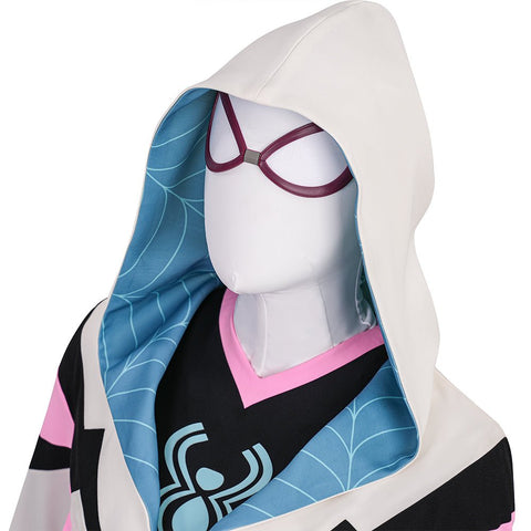 Friendly Neighborhood Spider - Man Season 2 - Gwen Stacy Cosplay Costume Full Set - Coscosmos