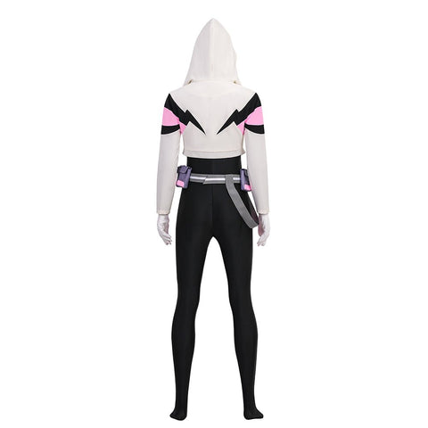 Friendly Neighborhood Spider - Man Season 2 - Gwen Stacy Cosplay Costume Full Set - Coscosmos