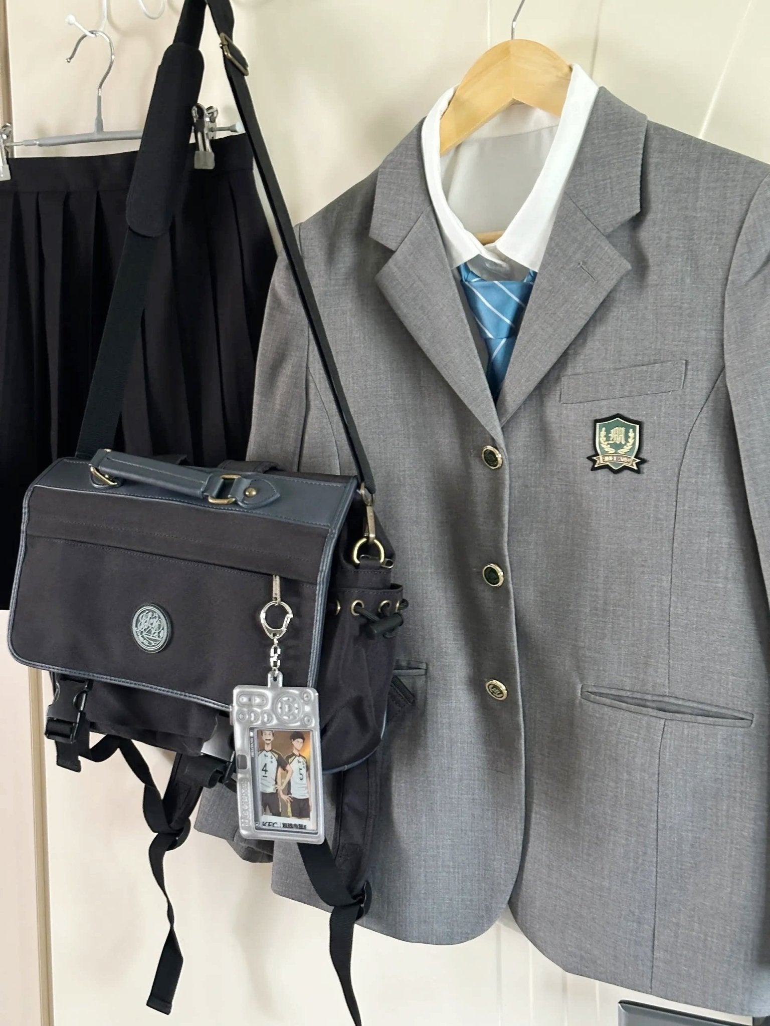 Fukurodani Academy Kotaro Bokuto DK Haikyuu!! Cosplay Uniform Set with Alisa Haiba - Style Skirt - Coscosmos