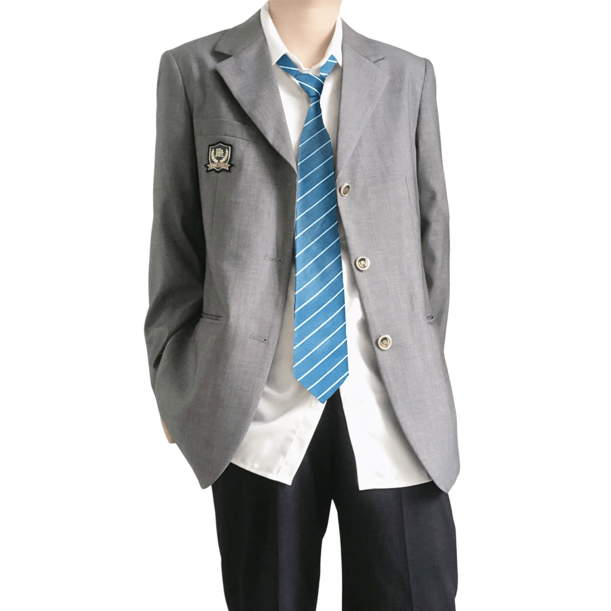 Fukurodani Academy Kotaro Bokuto DK Haikyuu!! Cosplay Uniform Set with Alisa Haiba - Style Skirt - Coscosmos