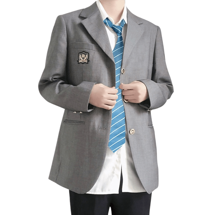 Fukurodani Academy Kotaro Bokuto DK Haikyuu!! Cosplay Uniform Set with Alisa Haiba - Style Skirt - Coscosmos