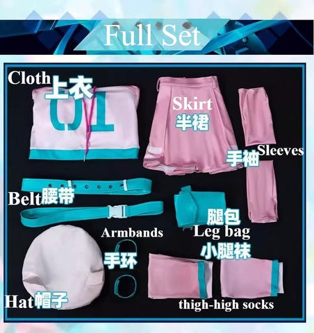Future Cat Miku Fortnite Crossover Cosplay Costume for Role - Playing - Coscosmos