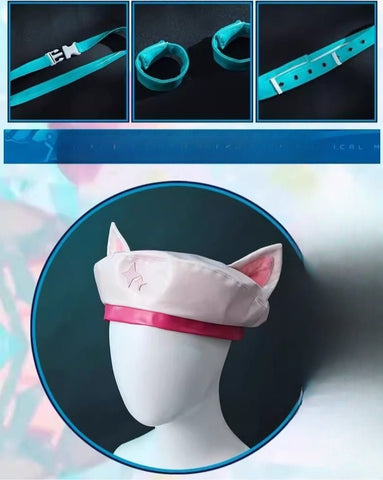 Future Cat Miku Fortnite Crossover Cosplay Costume for Role - Playing - Coscosmos