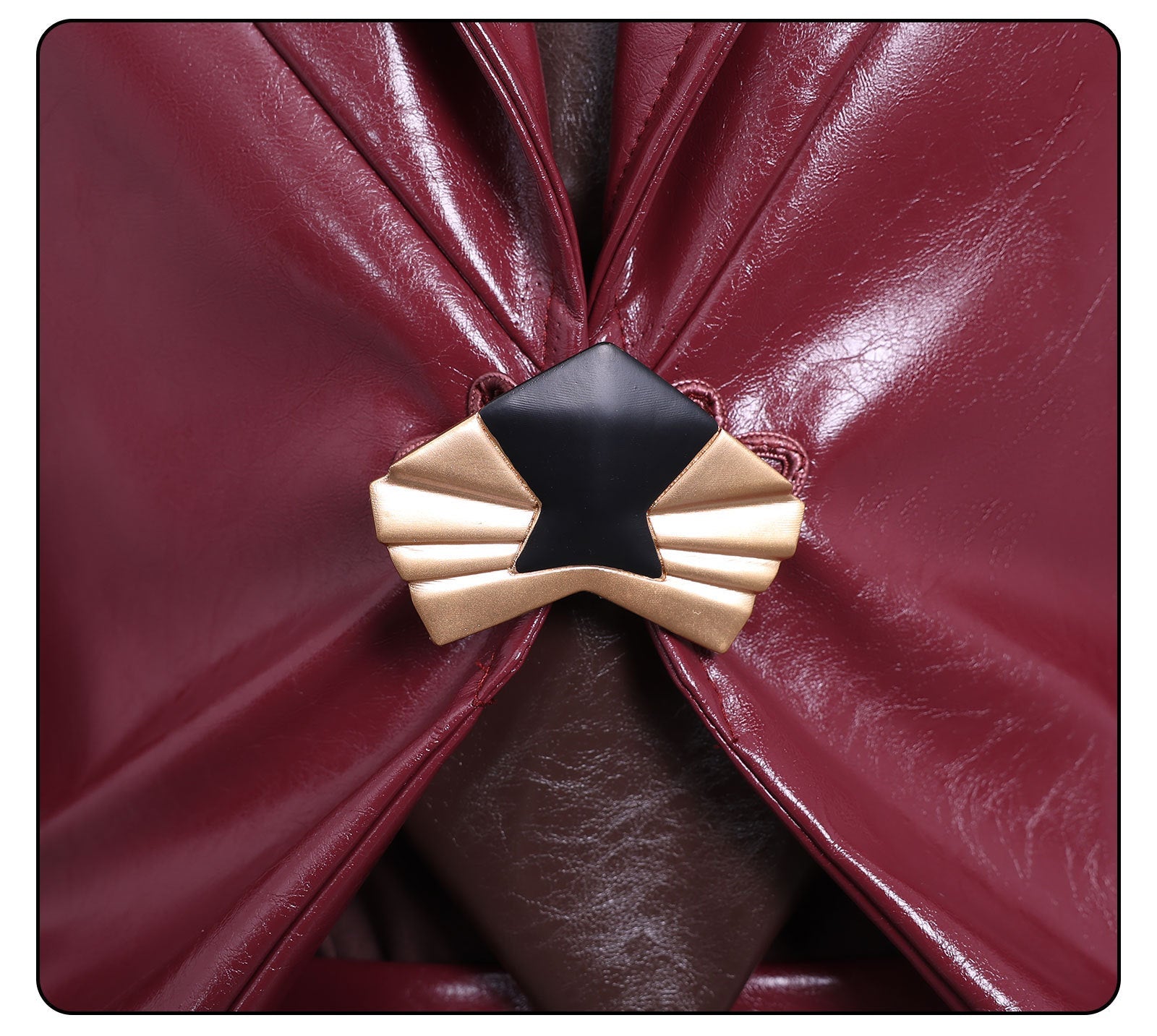 Gabby's Dollhouse: The Movie Lady Cat Reddish Brown Leather Outfit Cosplay Costume - Coscosmos