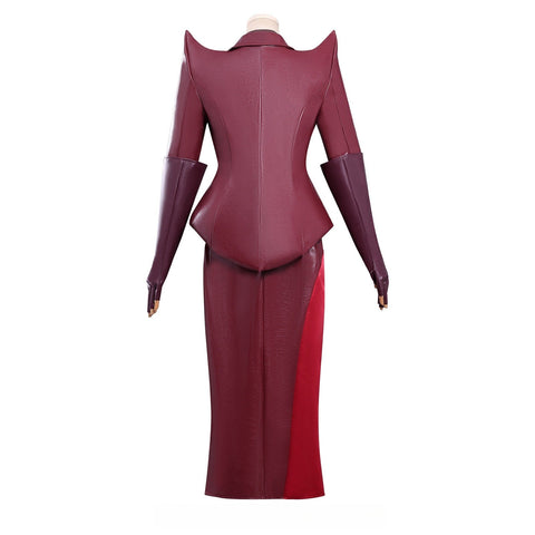 Gabby's Dollhouse: The Movie Lady Cat Reddish Brown Leather Outfit Cosplay Costume - Coscosmos