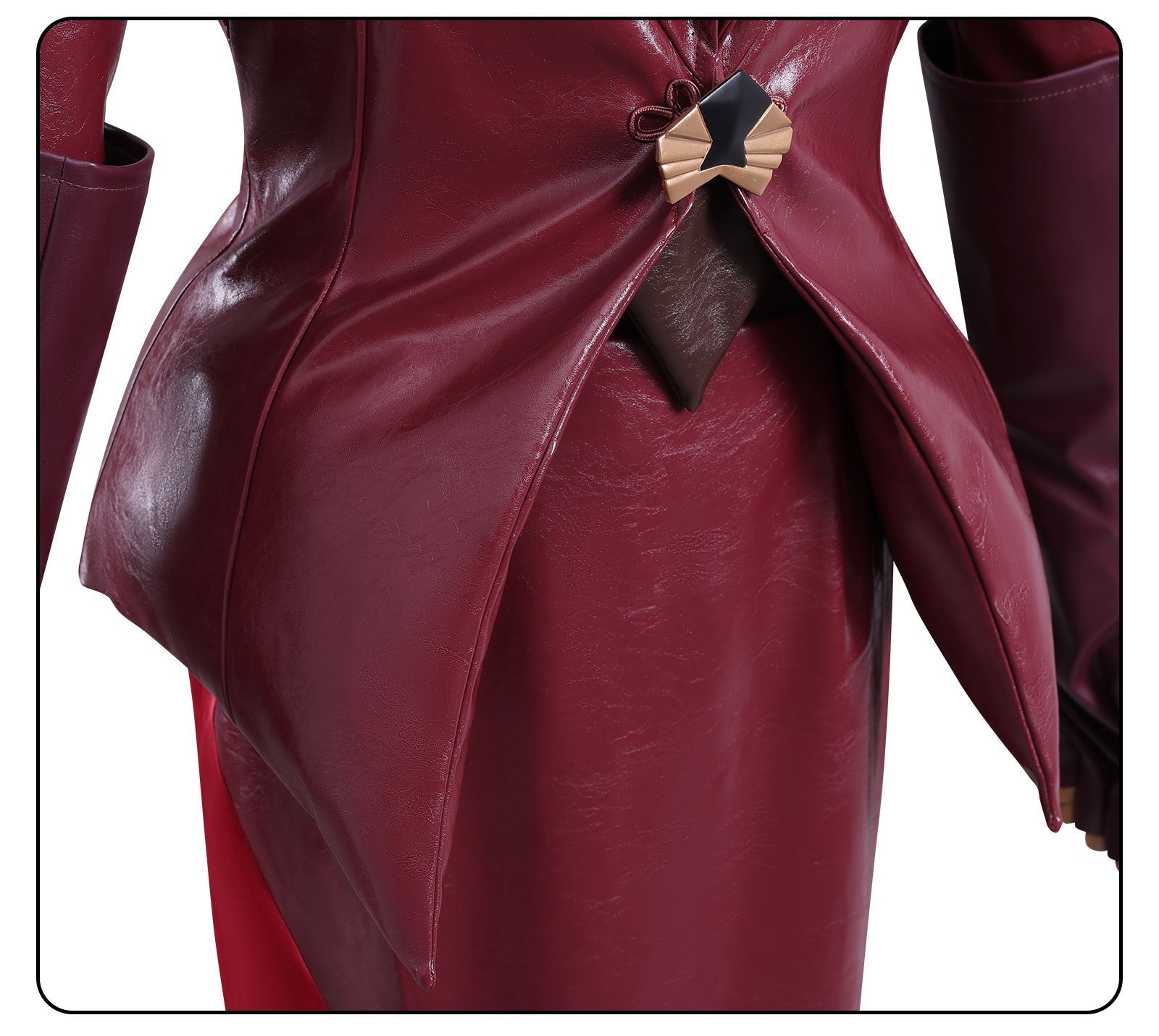 Gabby's Dollhouse: The Movie Lady Cat Reddish Brown Leather Outfit Cosplay Costume - Coscosmos