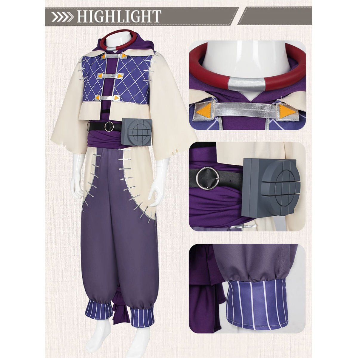 Gachiakuta Jabber Full Cosplay Costume Set for Halloween Cosplay Party - Coscosmos