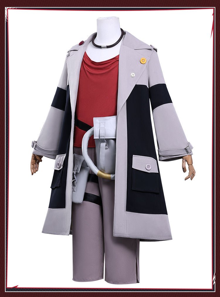 Gachiakuta Rude Enji Cosplay Costume Full Set with Wig for Men and Women - Coscosmos