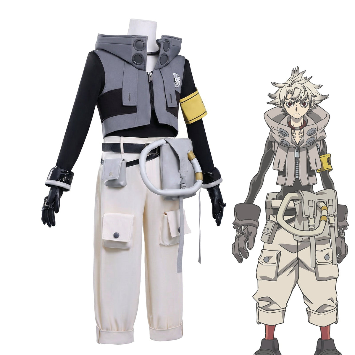 Gachiakuta Rudo Cosplay Costume Outfit & Wig for Men Women Anime Fans - Coscosmos