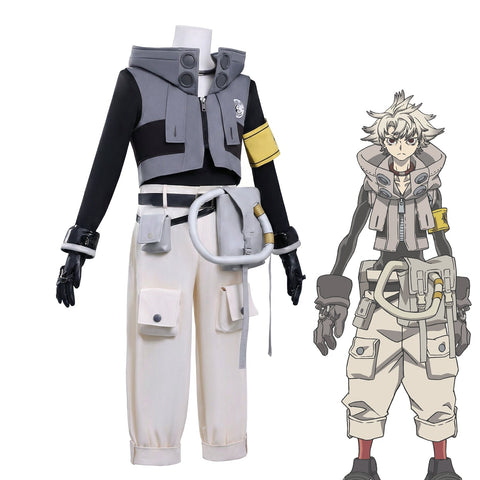 Gachiakuta Rudo Cosplay Costume Outfit & Wig for Men Women Anime Fans - Coscosmos