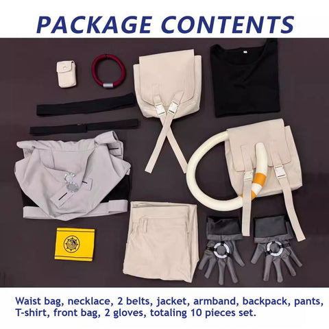 Gachiakuta Rudo Cosplay Costume with Prop Backpack Full Set - Coscosmos