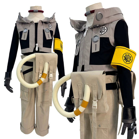 Gachiakuta Rudo Cosplay Costume with Prop Backpack Full Set - Coscosmos