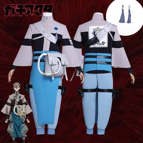 Gachiakuta Zanka Nijiku Cosplay Costume Full Set with Wig for Men and Women - Coscosmos