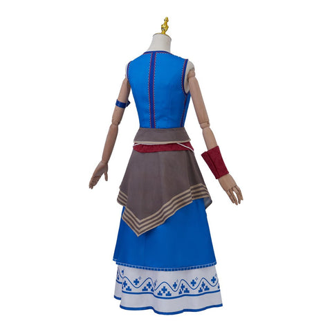 Game Keira Metz Cosplay Costume Women Retro Ethnic Printed Sleeveless Top Skirts Suits Halloween Carnival Battle Dress - Coscosmos