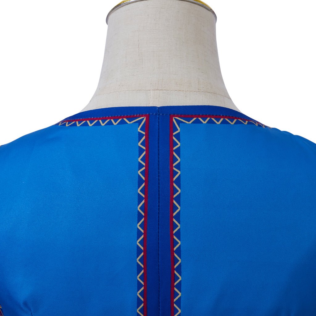 Game Keira Metz Cosplay Costume Women Retro Ethnic Printed Sleeveless Top Skirts Suits Halloween Carnival Battle Dress - Coscosmos