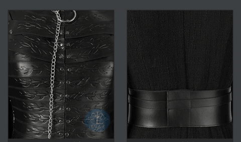 Game of Thrones Season 8 Sansa Stark Cosplay Full Set Outfit, A Song of Ice and Fire Same Style Medieval Costume for Women - Coscosmos