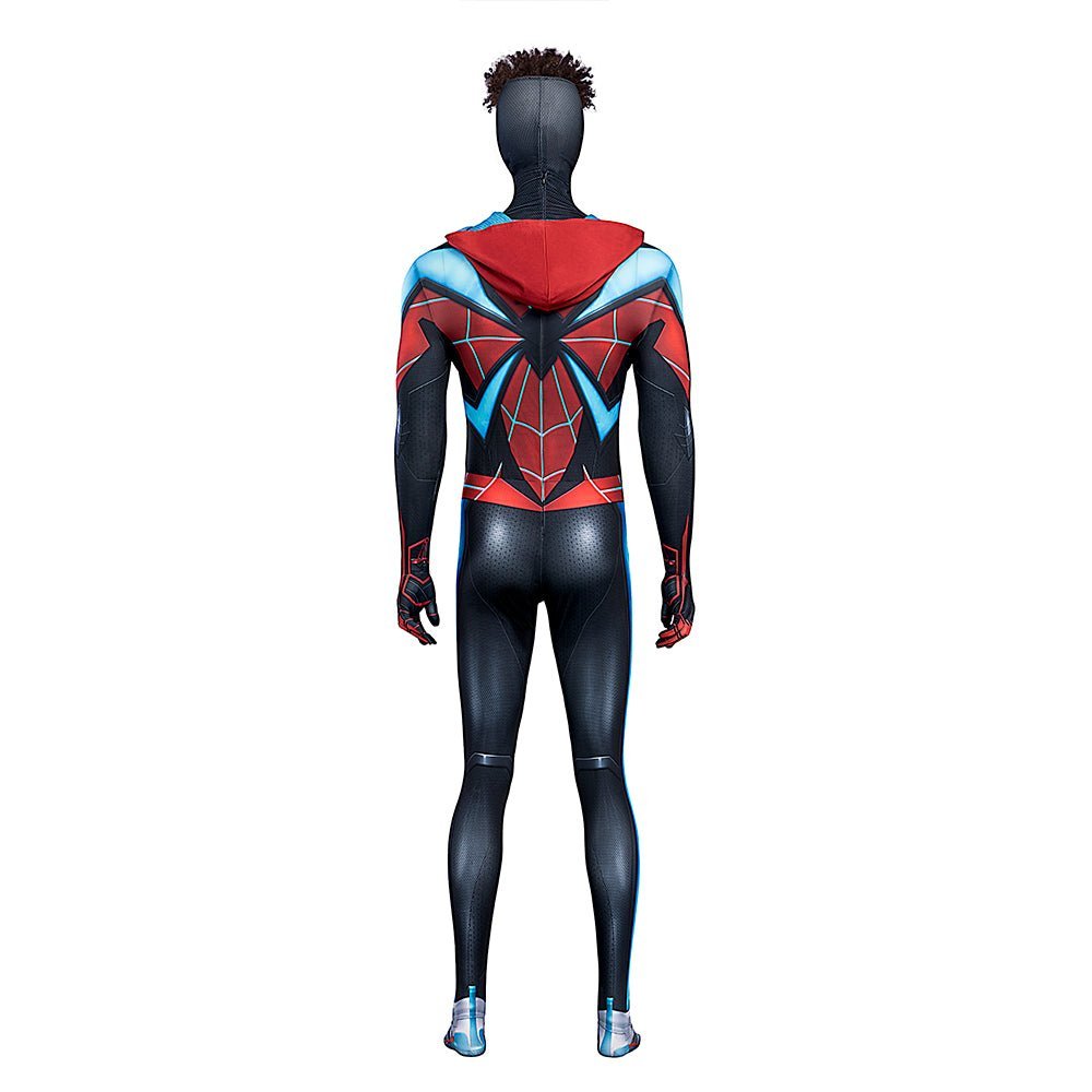 Game Spider - Man Halloween Cosplay Miles Morales Evolution Suit Costume Bodysuit Full Set - Coscosmos