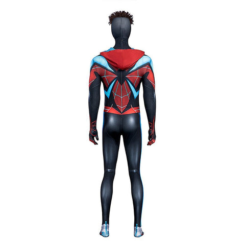 Game Spider - Man Halloween Cosplay Miles Morales Evolution Suit Costume Bodysuit Full Set - Coscosmos