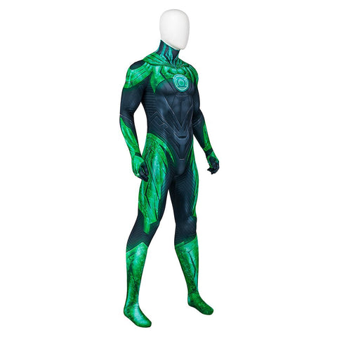 Game Suicide Squad Kill the Justice League Green Lantern Cosplay Bodysuit - Halloween Costume - Coscosmos