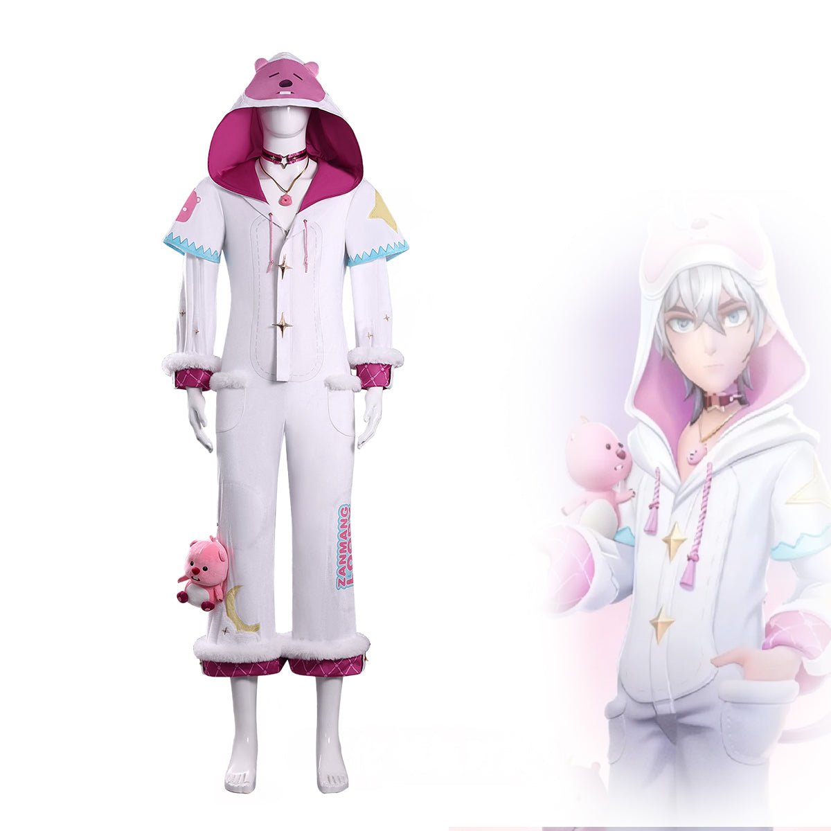 Game Supernatural Action Team Allen Cosplay Ruby Fashion Outfit Set - Coscosmos