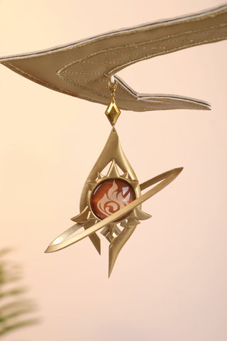 Genshin Impact Alice Full Character Outfit Set Cosplay Costume with Accessories - Coscosmos