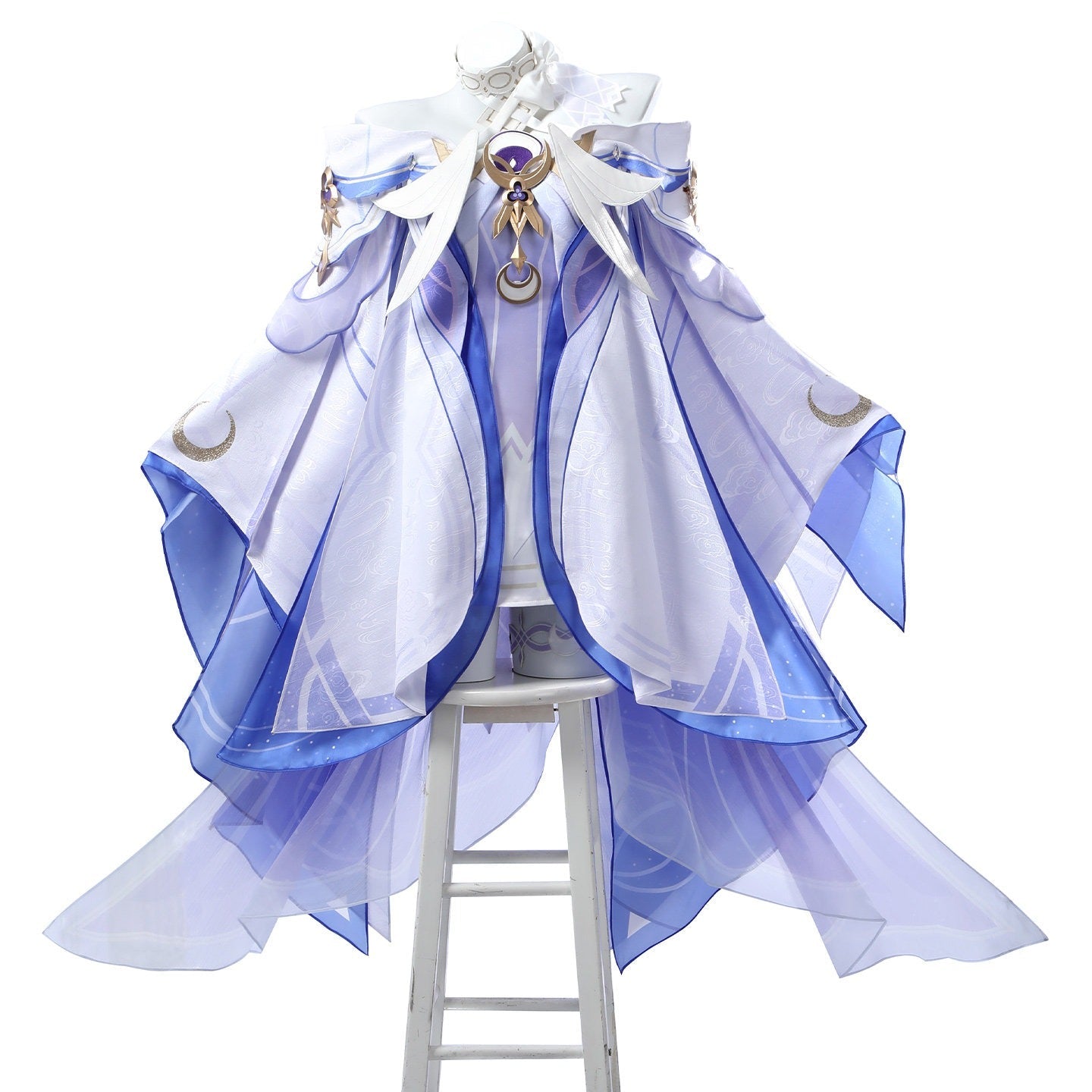 Genshin Impact Columbina (Moonlit Maiden) Cosplay Costume - Ethereal Game Anime Outfit for Women - Coscosmos