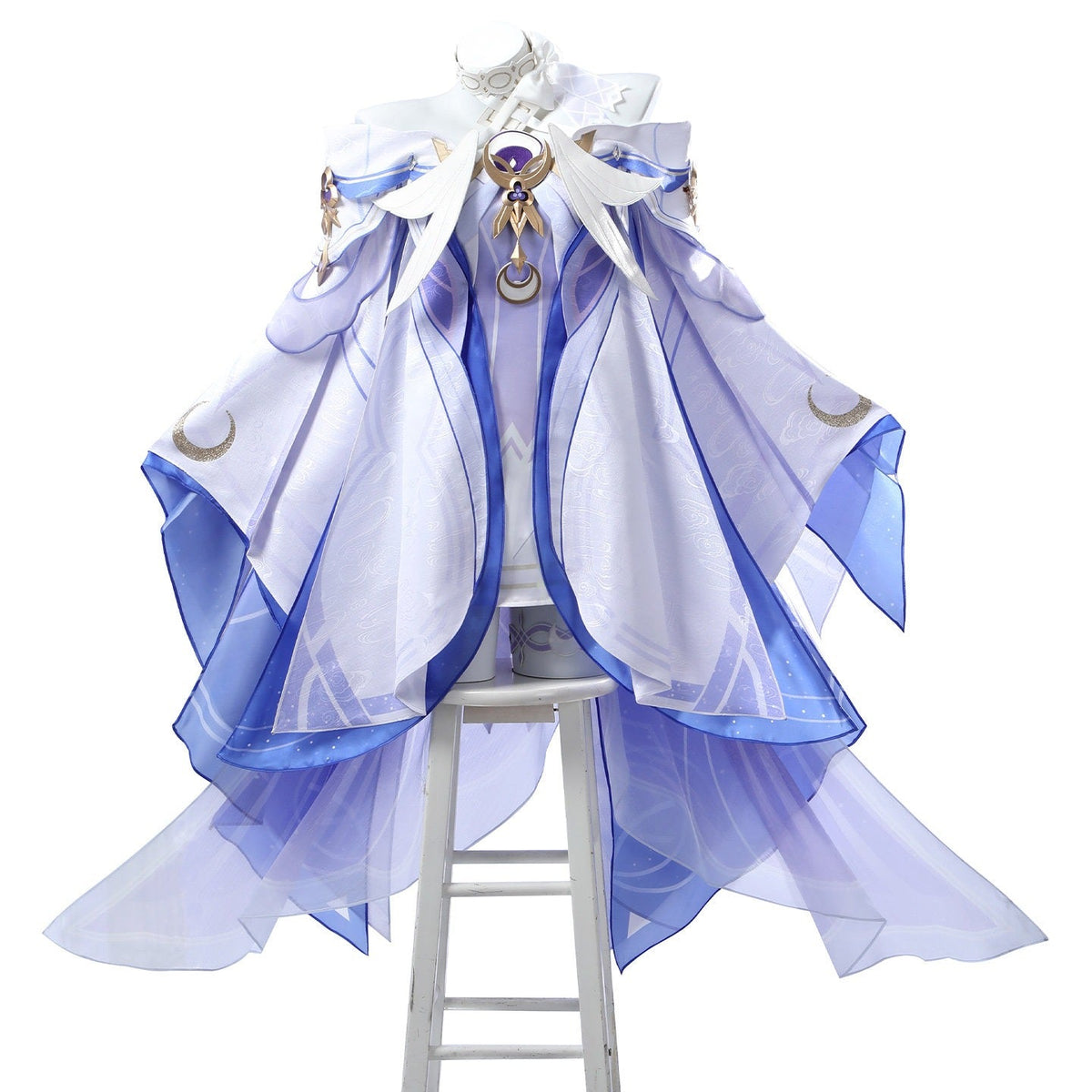 Genshin Impact Columbina (Moonlit Maiden) Cosplay Costume - Ethereal Game Anime Outfit for Women - Coscosmos