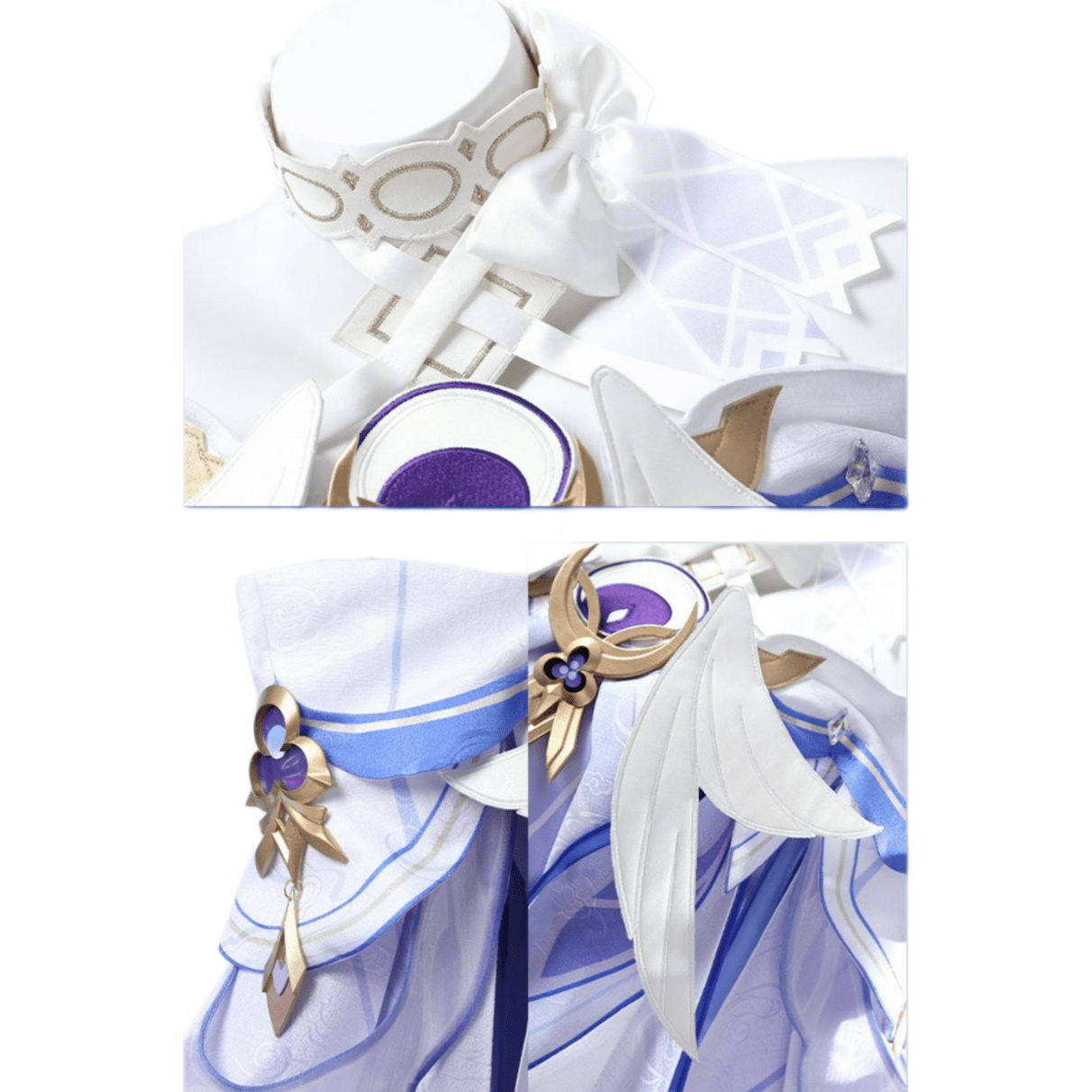 Genshin Impact Columbina (Moonlit Maiden) Cosplay Costume - Ethereal Game Anime Outfit for Women - Coscosmos