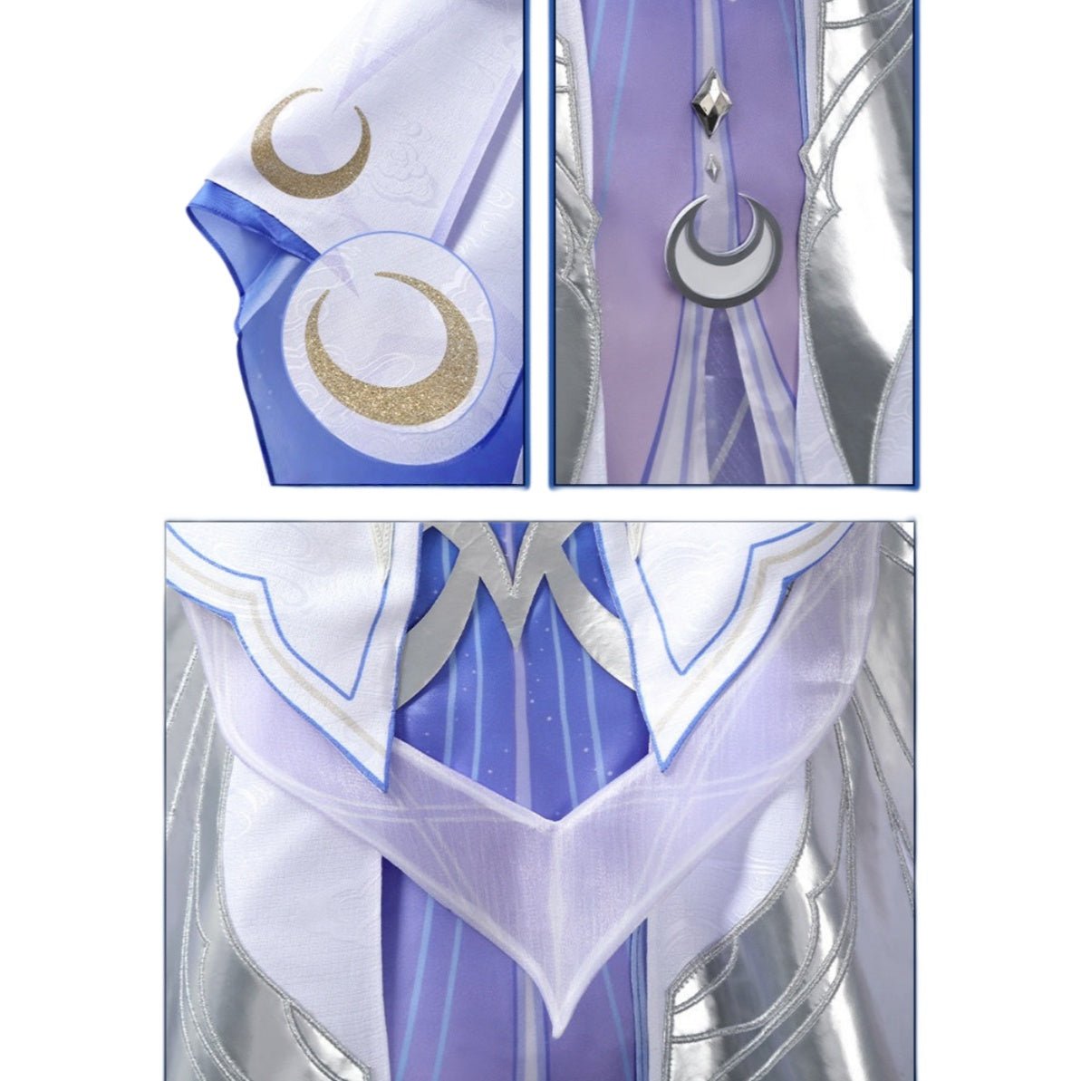Genshin Impact Columbina (Moonlit Maiden) Cosplay Costume - Ethereal Game Anime Outfit for Women - Coscosmos