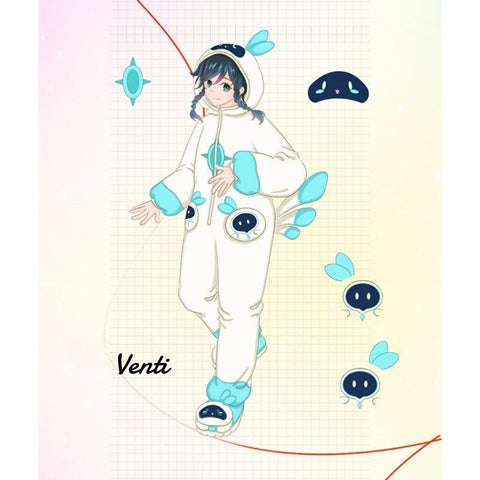 Genshin Impact Hu Tao Zhongli Anime Cosplay Plush Onesie Pajamas Funny Unisex Winter Costume Halloween Party Outfit - Coscosmos