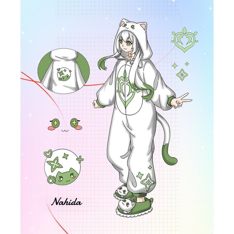 Genshin Impact Hu Tao Zhongli Anime Cosplay Plush Onesie Pajamas Funny Unisex Winter Costume Halloween Party Outfit - Coscosmos