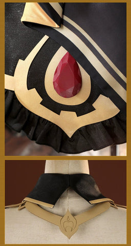 Genshin Impact Sandrone The Knave Cosplay Costume Dress Full Set for Women - Coscosmos