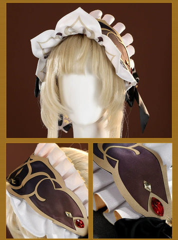 Genshin Impact Sandrone The Knave Cosplay Costume Dress Full Set for Women - Coscosmos