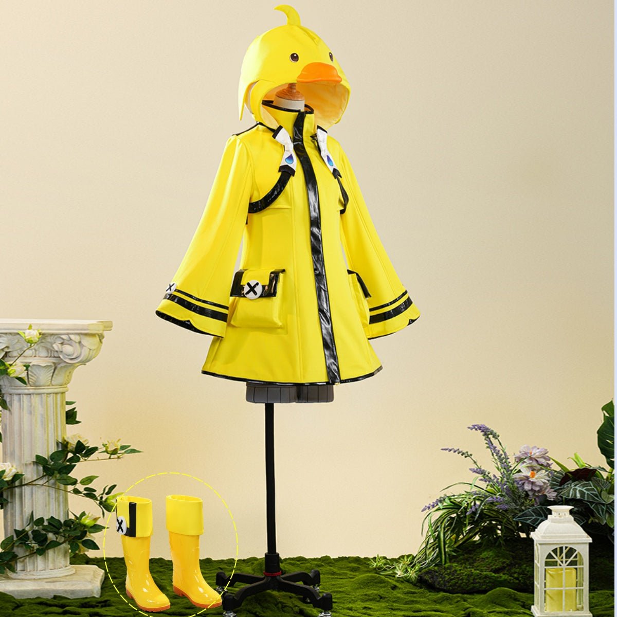 Genshin Impact Thousands of Wind Realm Cosplay Qinqing Plush Puff Game Costume for Women - Coscosmos