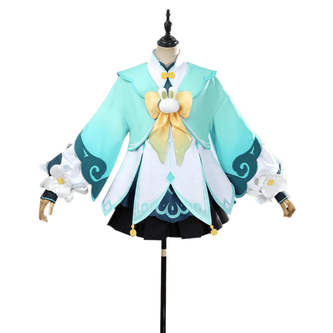 Genshin Impact Yaoyao - Lantern Rite "Bamboo Echoes in Rain" Cosplay Costume - Game Anime Outfit Cute Design - Coscosmos