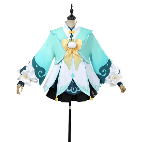 Genshin Impact Yaoyao - Lantern Rite "Bamboo Echoes in Rain" Cosplay Costume - Game Anime Outfit Cute Design - Coscosmos