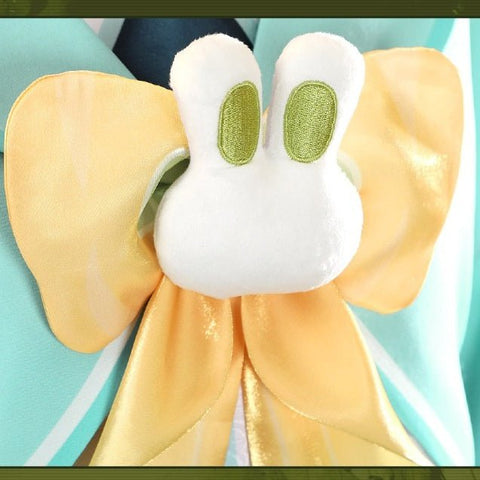 Genshin Impact Yaoyao - Lantern Rite "Bamboo Echoes in Rain" Cosplay Costume - Game Anime Outfit Cute Design - Coscosmos