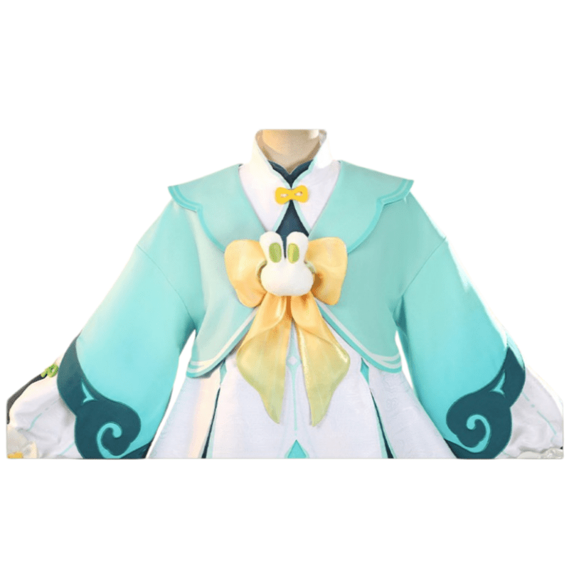 Genshin Impact Yaoyao - Lantern Rite "Bamboo Echoes in Rain" Cosplay Costume - Game Anime Outfit Cute Design - Coscosmos