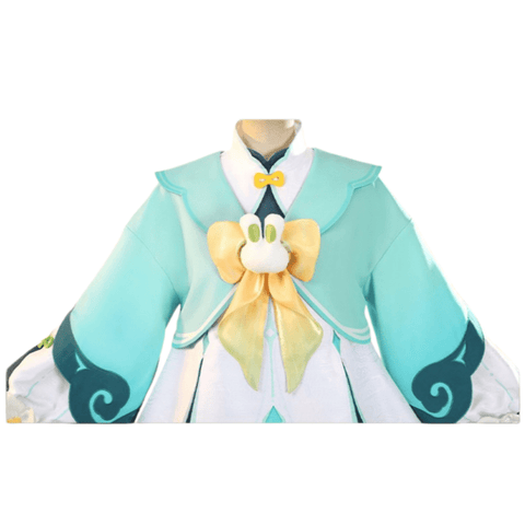 Genshin Impact Yaoyao - Lantern Rite "Bamboo Echoes in Rain" Cosplay Costume - Game Anime Outfit Cute Design - Coscosmos