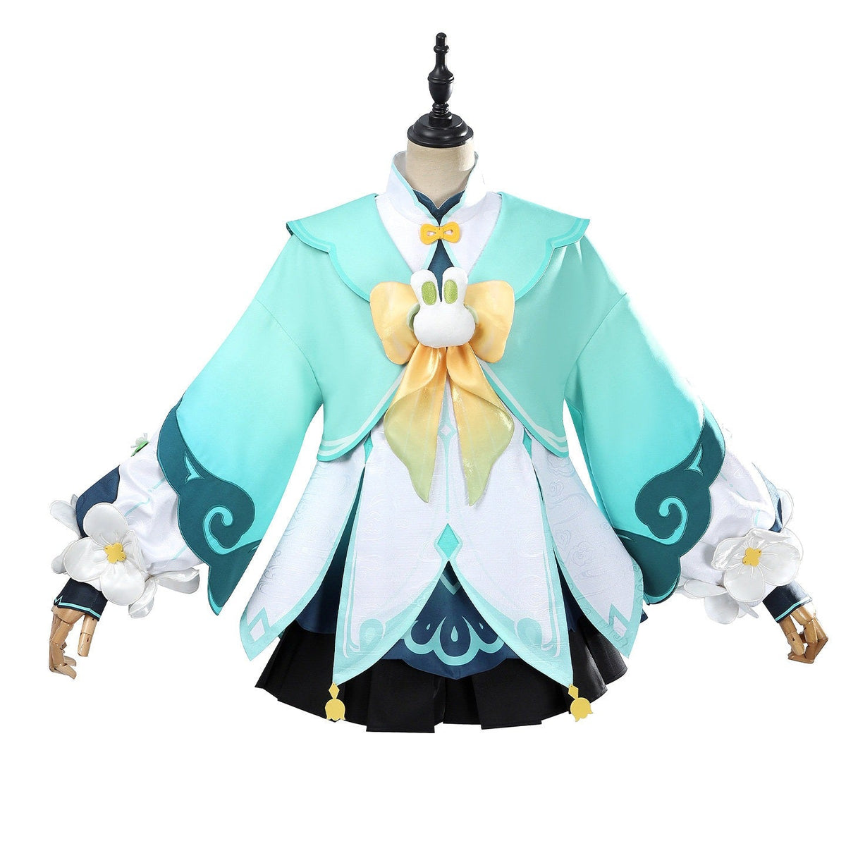 Genshin Impact Yaoyao - Lantern Rite "Bamboo Echoes in Rain" Cosplay Costume - Game Anime Outfit Cute Design - Coscosmos