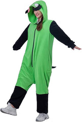 Gir Invader Zim Cosplay Onesie Adult Alien Pajamas Sleepwear Jumpsuit – Perfect for Fans of the Iconic Animated Series - Coscosmos