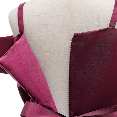 Girls Summer Sleeveless Off Shoulder Stripe Dress Princess Birthday Party Costume - Pink Stripe - Coscosmos