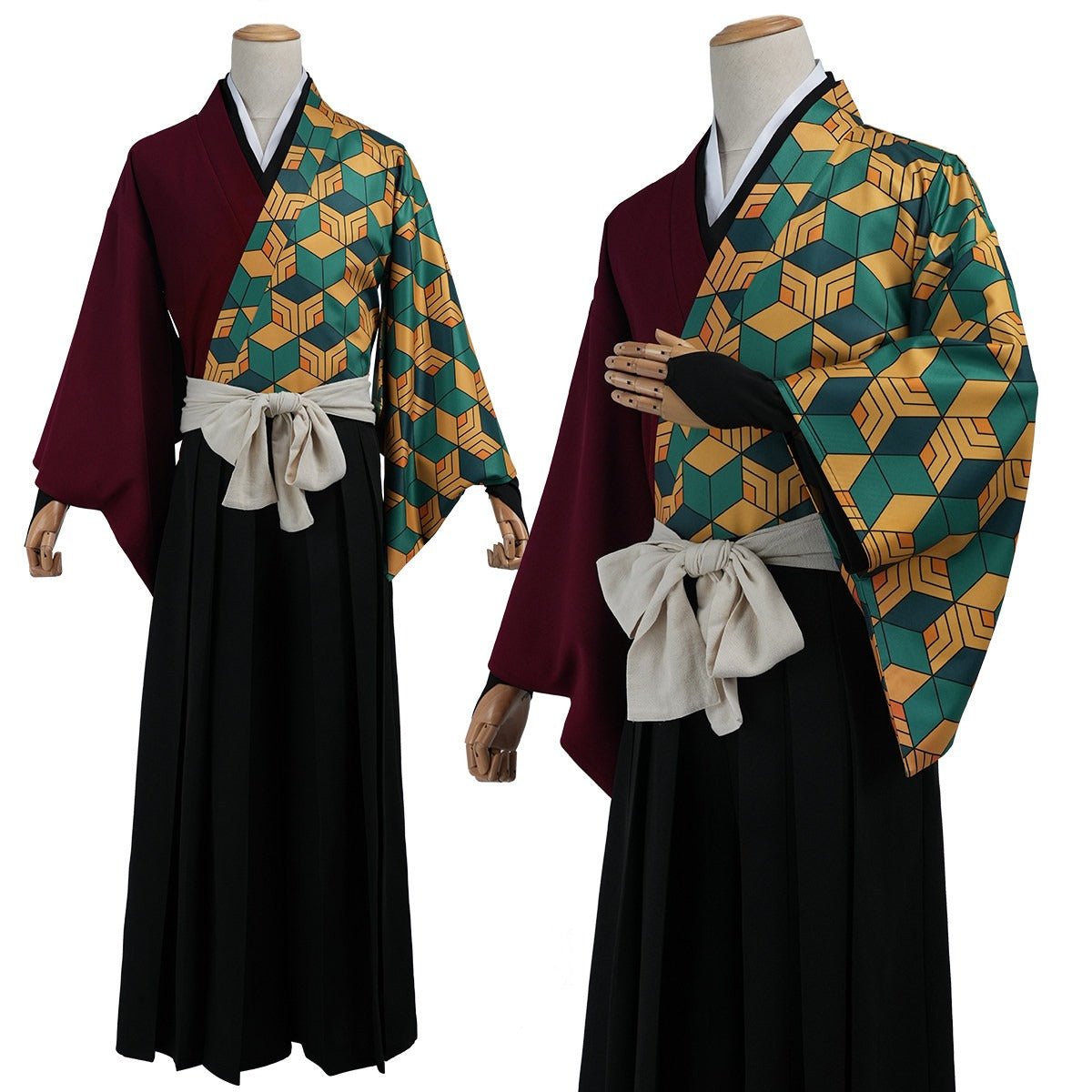 Giyu Tomioka Demon Slayer Cosplay Costume - Old Sword Style Kimono Uniform Full Set - Coscosmos