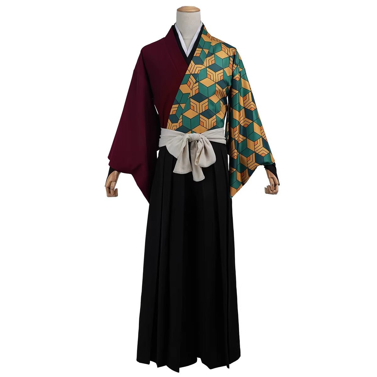 Giyu Tomioka Demon Slayer Cosplay Costume - Old Sword Style Kimono Uniform Full Set - Coscosmos