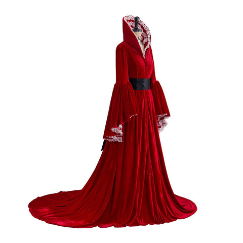Gone with the Wind Red Dress Cosplay Costume – Scarlett O’Hara Outfit for Halloween & Cosplay - Coscosmos