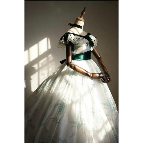 Gone with the Wind Scarlett O'Hara Cosplay Costume - Coscosmos